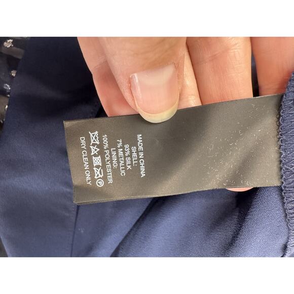 Kate Spade Skirt 6 Blue Stars Flowy - Picture 7 of 8